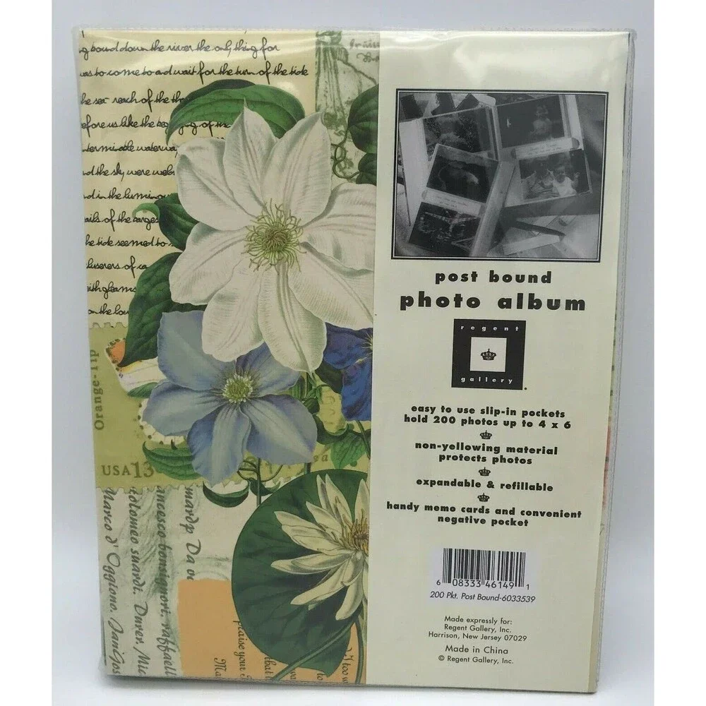 NEW Regent Gallery Photo Album 200 Pockets with Memo 4